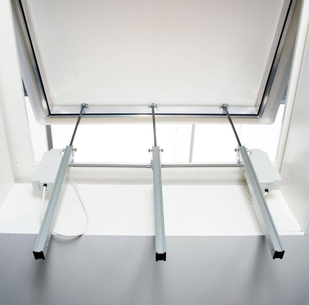 Штоковый оконный привод — принцип работы